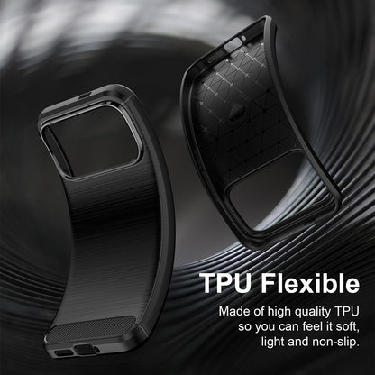 Hülle für Xiaomi Poco F9 Pro, Techsuit, Carbon, Schwarz