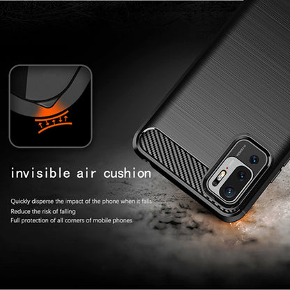Hülle für Xiaomi Poco M3 Pro 5G / Redmi Note 10 5G, Techsuit, Carbon, Schwarz