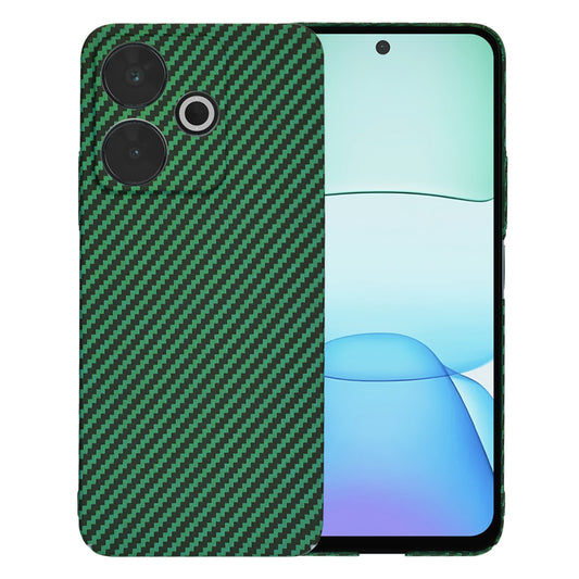 Hülle für Xiaomi Poco M6 4G / Redmi 13, Techsuit, Carbonite FiberShell, Grün