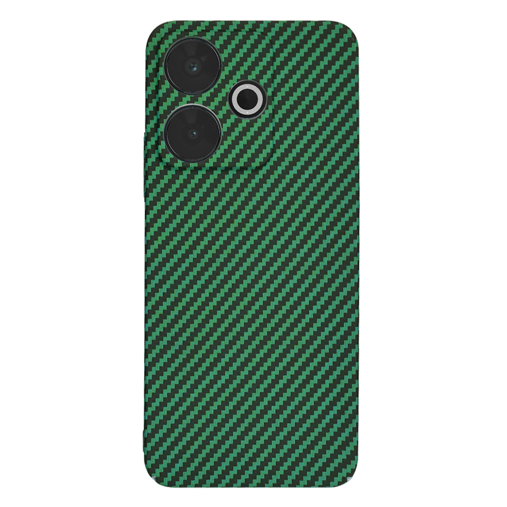 Hülle für Xiaomi Poco M6 4G / Redmi 13, Techsuit, Carbonite FiberShell, Grün