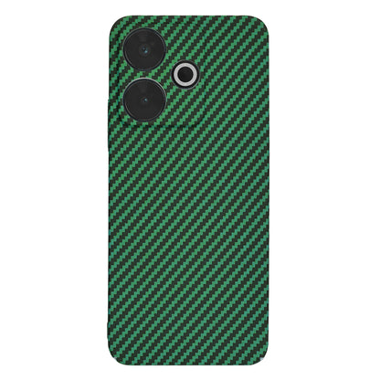 Hülle für Xiaomi Poco M6 4G / Redmi 13, Techsuit, Carbonite FiberShell, Grün