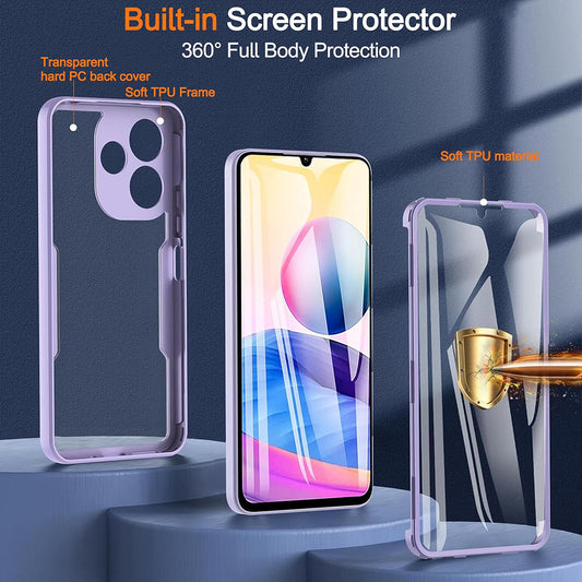 Hülle für Xiaomi Poco M6 4G / Redmi 13, Techsuit, ColorVerse 360, Blau