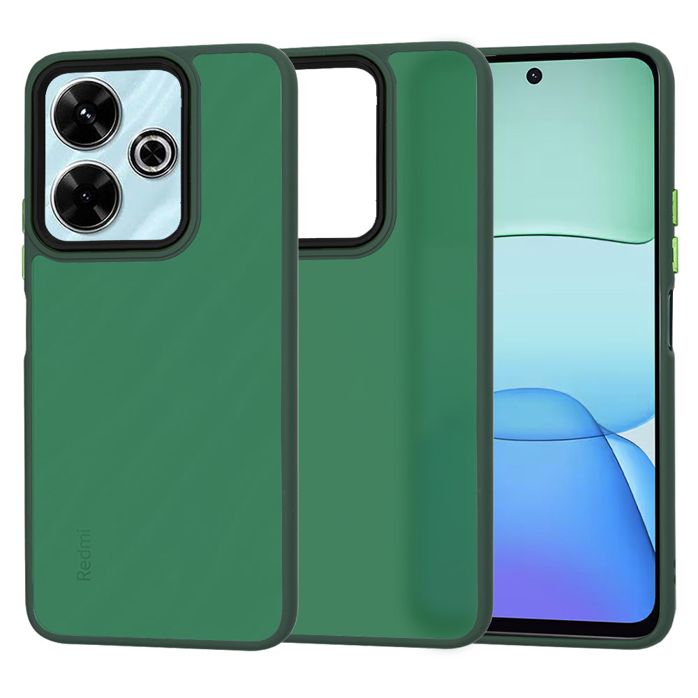 Hülle für Xiaomi Poco M6 4G / Redmi 13, Techsuit, HaloFrost, Grün