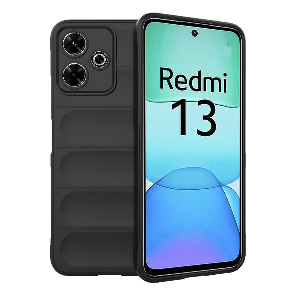 Hülle für Xiaomi Poco M6 4G / Redmi 13, Techsuit, Magic Shield, Schwarz