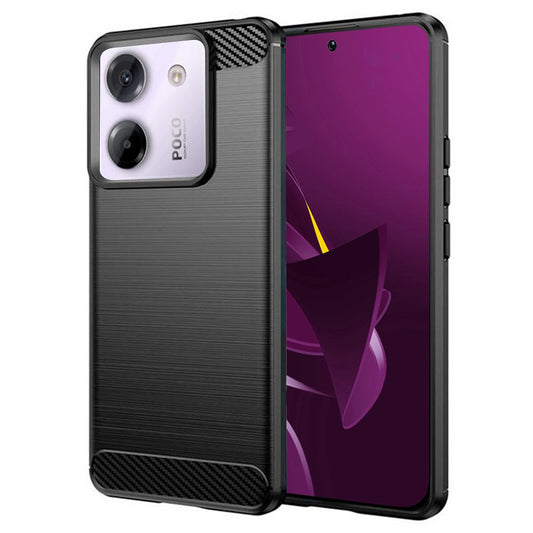 Hülle für Xiaomi Poco M7 Pro 5G, Techsuit, Carbon, Schwarz