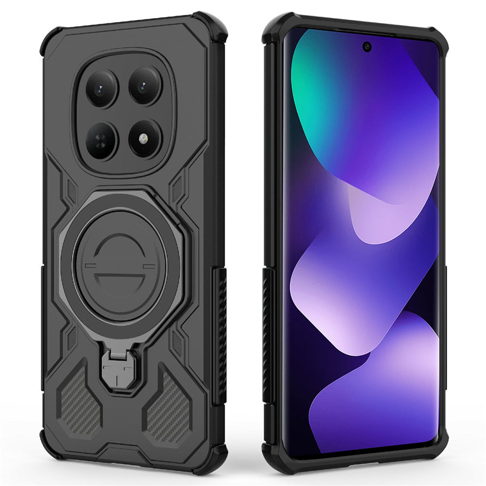 Hülle für Xiaomi Poco M8 / Redmi Note 15 5G, Techsuit, Carbon Shield Pro, Weiß