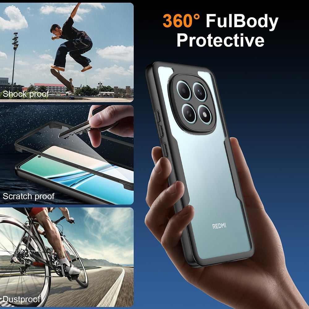 Hülle für Xiaomi Poco M8 / Redmi Note 15 5G, Techsuit, ColorVerse 360, Schwarz