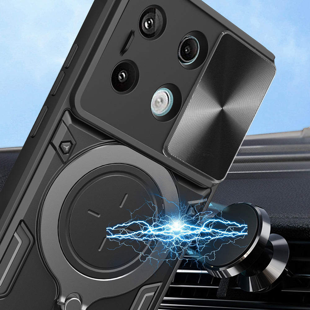 Hülle für Xiaomi Poco X6 / Note 13 Pro 5G, Techsuit, CamGuard Pro, Schwarz