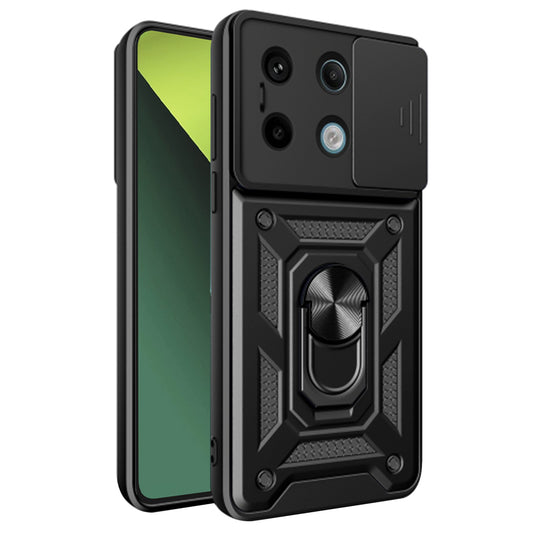 Hülle für Xiaomi Poco X6 / Note 13 Pro 5G, Techsuit, CamShield, Schwarz