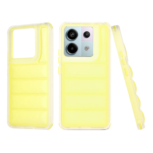 Hülle für Xiaomi Poco X6 / Note 13 Pro 5G, Techsuit, Wave Shield, Gelb