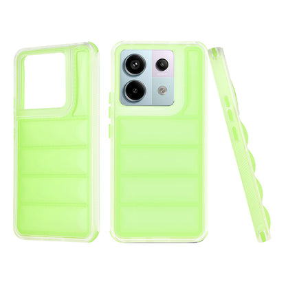 Hülle für Xiaomi Poco X6 / Note 13 Pro 5G, Techsuit, Wave Shield, Grün