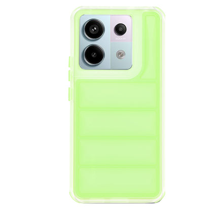 Hülle für Xiaomi Poco X6 / Note 13 Pro 5G, Techsuit, Wave Shield, Grün