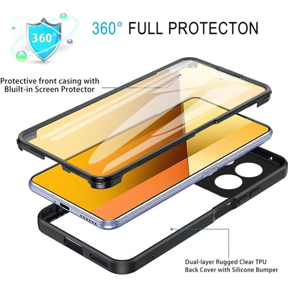 Hülle für Xiaomi Poco X6 Pro, Techsuit, ColorVerse 360, Rosa