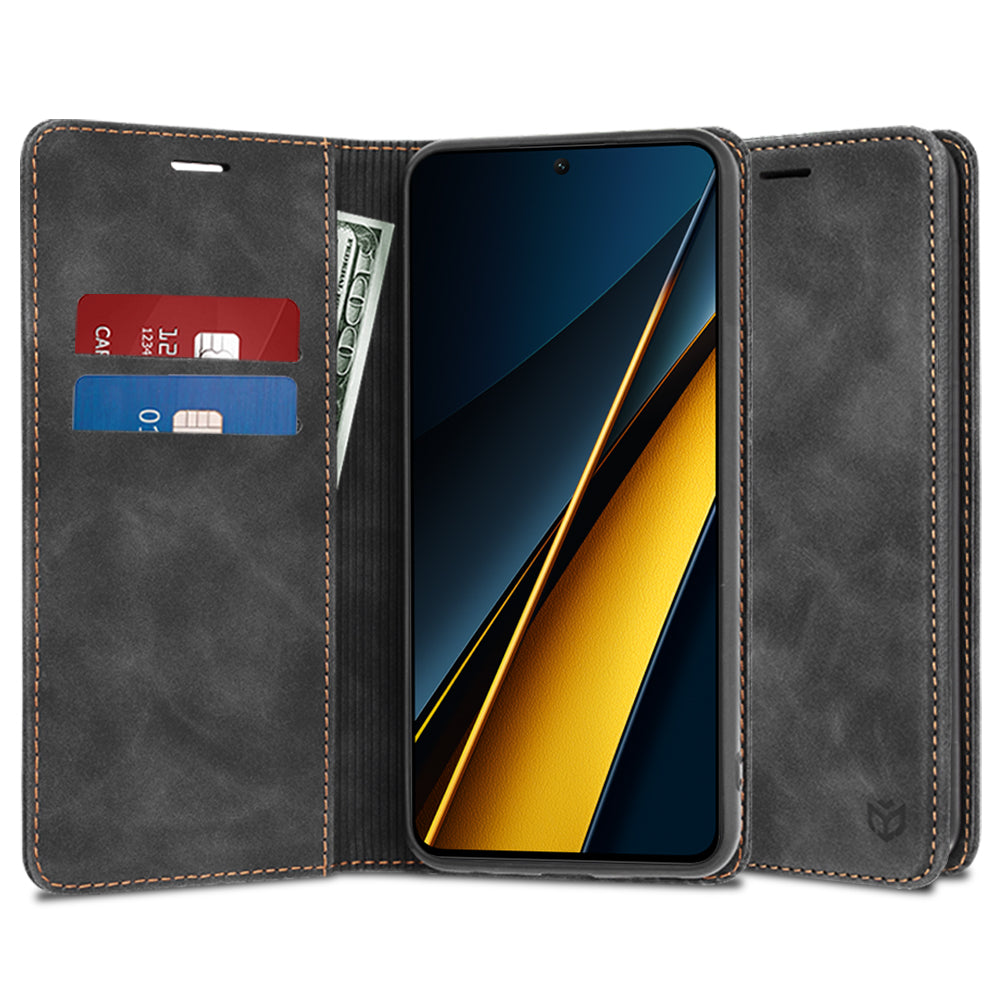 Hülle für Xiaomi Poco X6 Pro, Techsuit, Confy, Schwarz