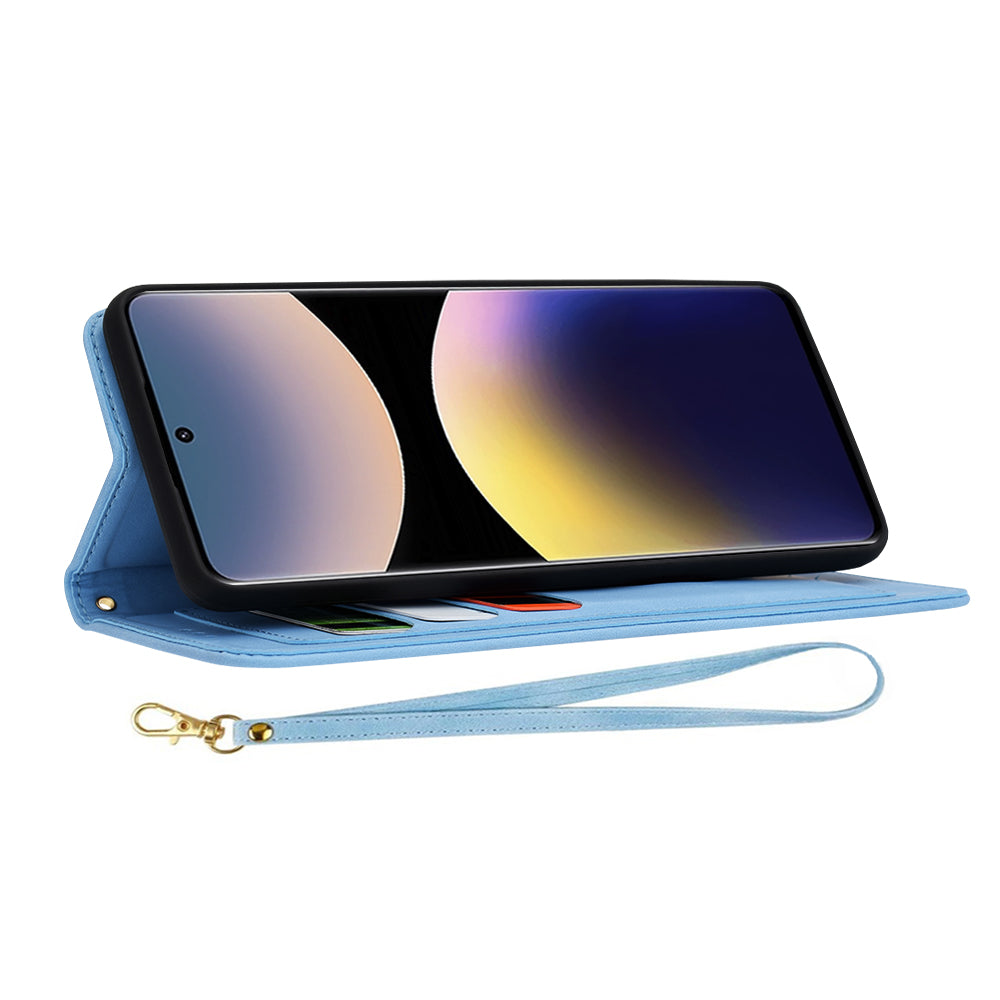 Hülle für Xiaomi Poco X7 / Note 14 Pro 5G, Techsuit, FlipCraft, Blau
