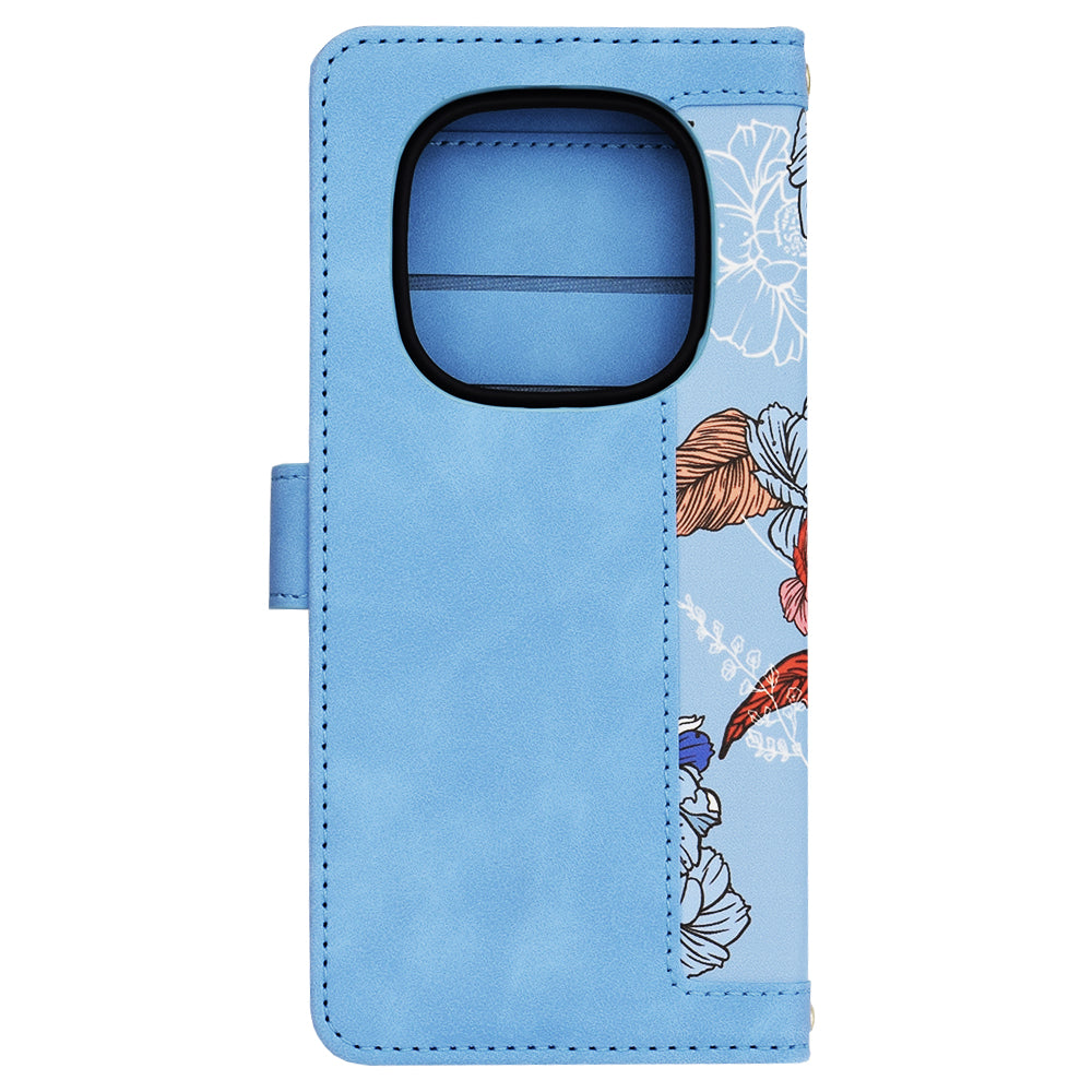 Hülle für Xiaomi Poco X7 / Note 14 Pro 5G, Techsuit, FlipCraft, Blau