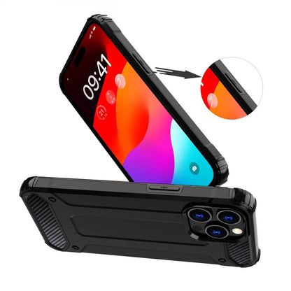Case for Xiaomi Poco X7 / Note 14 Pro 5G, Techsuit, Hybrid Armor, Black