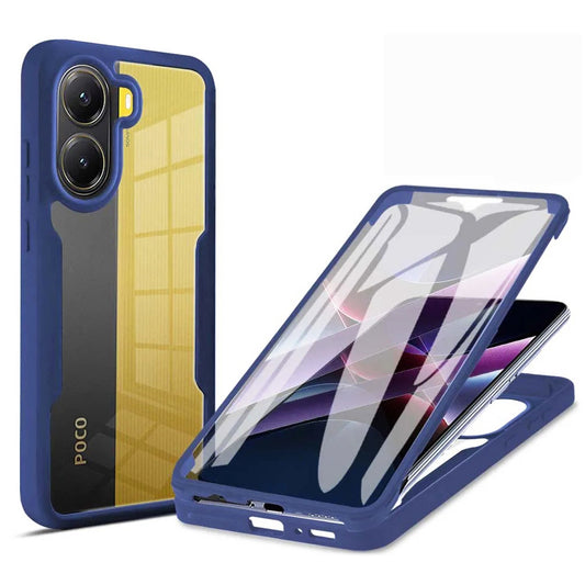 Hülle für Xiaomi Poco X7 Pro, Techsuit, ColorVerse 360, Blau