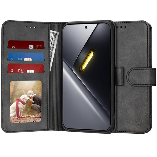 Hülle für Xiaomi Poco X8 Pro Max, Techsuit, Diary Book, Schwarz