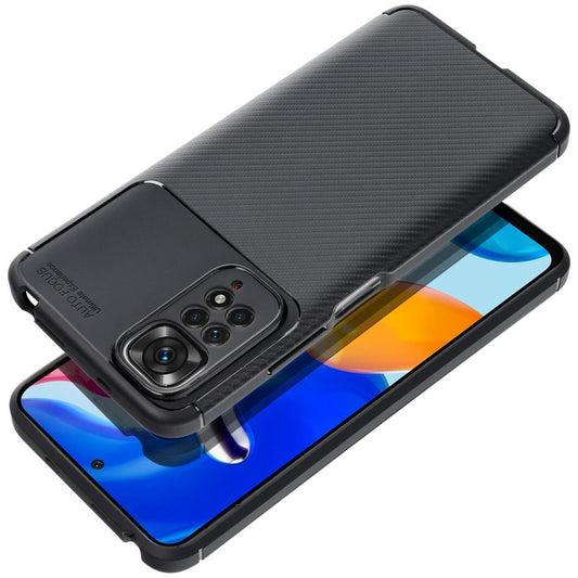 Hülle für Xiaomi Poco C65 / Redmi 13C, OEM, Carbon Premium, Schwarz