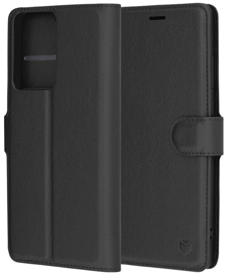 Hülle für Xiaomi Redmi Note 14 Pro+ 5G / Note 14 Pro 5G / Poco X7, Techsuit, Leder-Folio, Schwarz