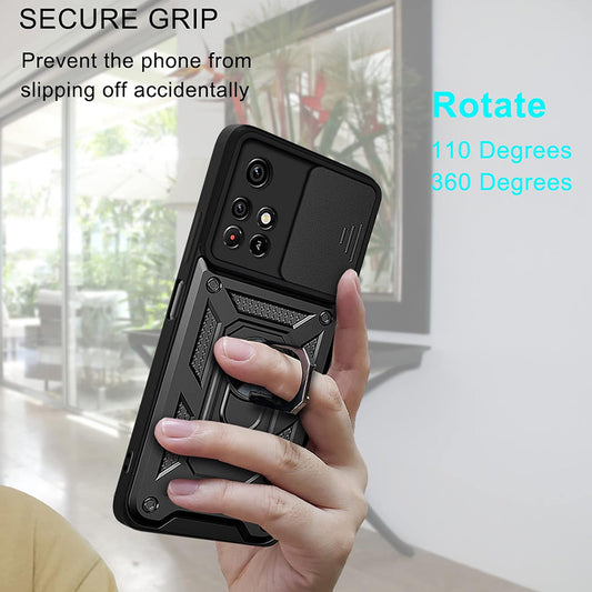 Hülle für Xiaomi Redmi 10 2022 / 10 (2021), Techsuit, CamShield, Schwarz