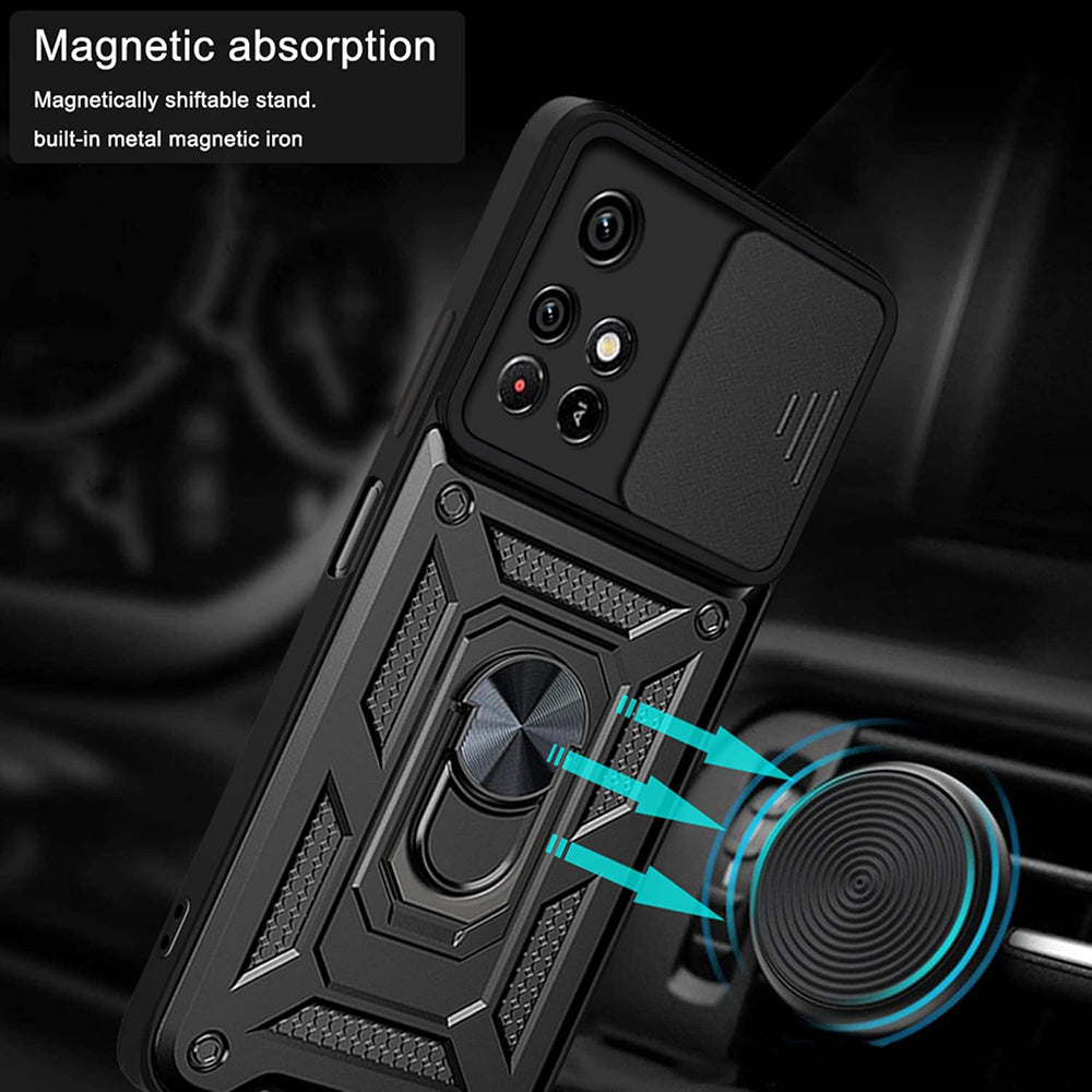 Hülle für Xiaomi Redmi 10 2022 / 10 (2021), Techsuit, CamShield, Schwarz