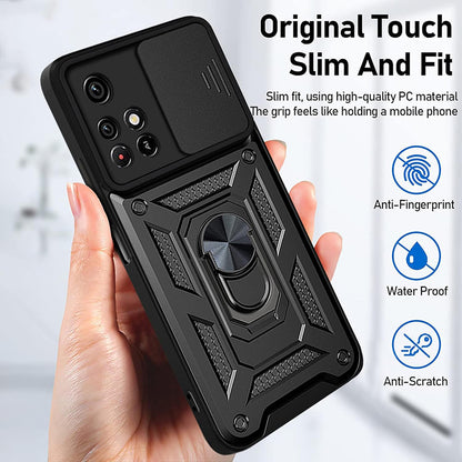 Hülle für Xiaomi Redmi 10 2022 / 10 (2021), Techsuit, CamShield, Schwarz