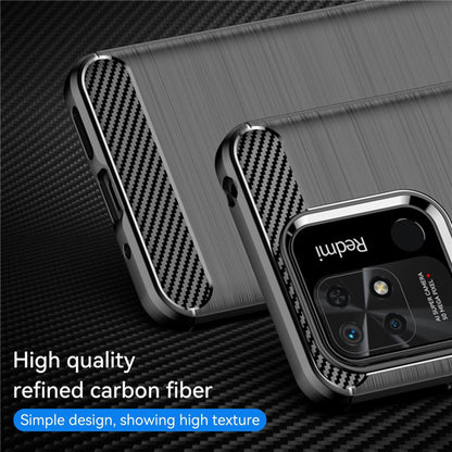 Hülle für Xiaomi Redmi 10C, Techsuit, Carbon, Schwarz