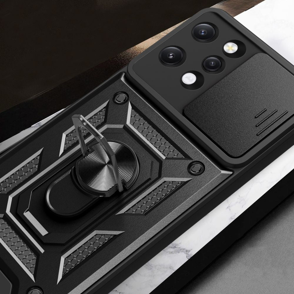 Hülle für Xiaomi Redmi 12 5G / 12, Techsuit, CamShield, Schwarz