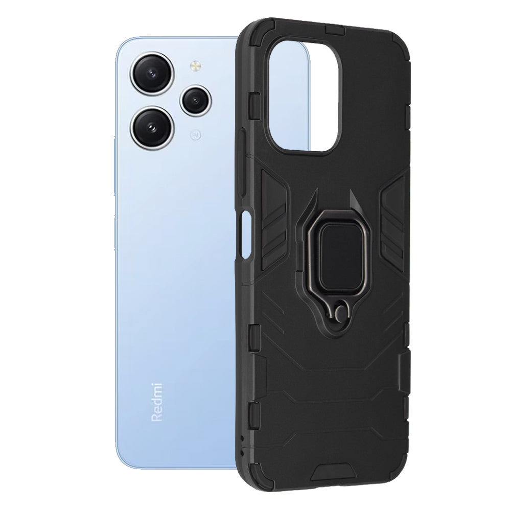 Hülle für Xiaomi Redmi 12 5G / 12, Techsuit, Shield, Schwarz