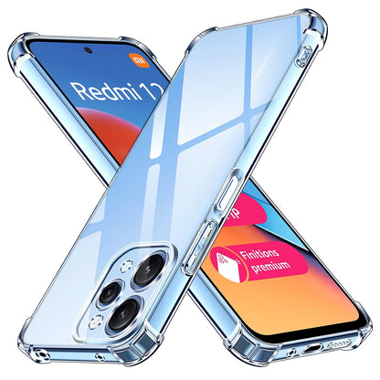 Hülle für Xiaomi Redmi 12 5G / 12, Techsuit, stoßfest klar, transparent