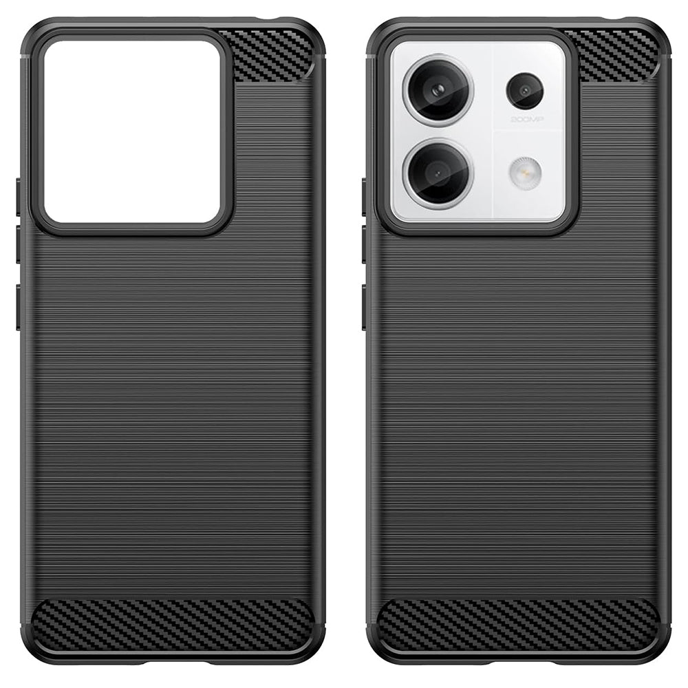 Hülle für Xiaomi Redmi 13C 5G / 13C / Poco C65, Techsuit, Carbon, Schwarz