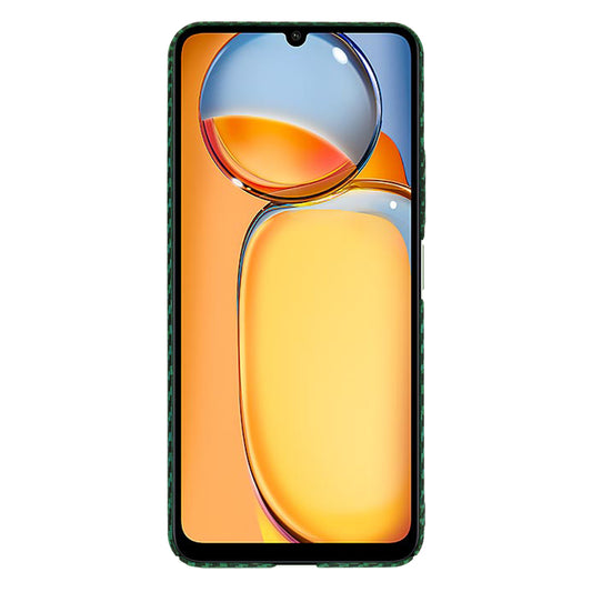 Hülle für Xiaomi Redmi 13C 5G / 13C / Poco C65, Techsuit, Carbonite FiberShell, Grün