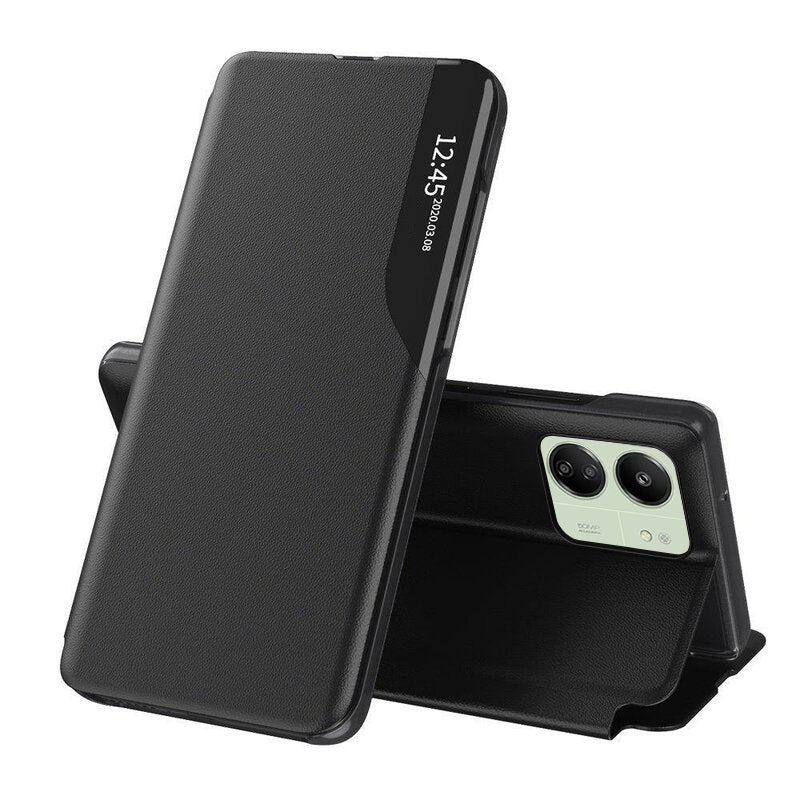 Case for Xiaomi Redmi 13C 5G / 13C / Poco C65, Techsuit, eFold, Black