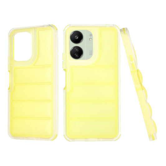 Hülle für Xiaomi Redmi 13C 5G / 13C / Poco C65, Techsuit, Wave Shield, Gelb