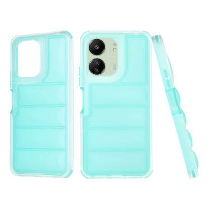Case for Xiaomi Redmi 13C 5G / 13C / Poco C65, Techsuit, Wave Shield, Turquoise