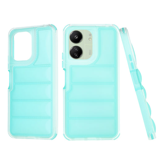 Hülle für Xiaomi Redmi 13C 5G / 13C / Poco C65, Techsuit, Wave Shield, Türkis