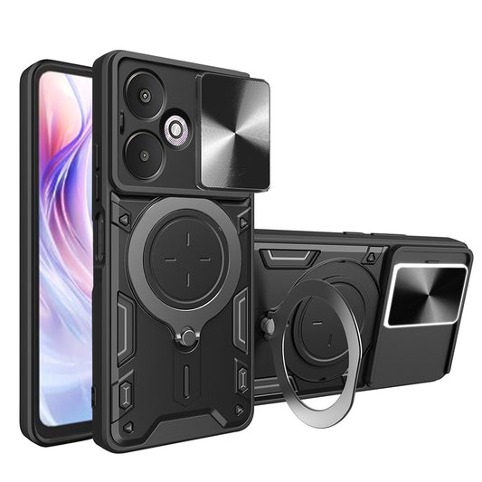 Hülle für Xiaomi Redmi 13C 5G, Techsuit, CamGuard Pro, Schwarz