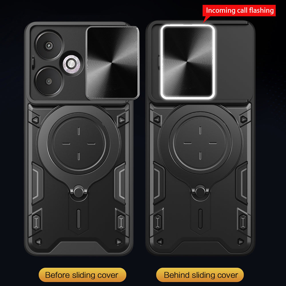 Hülle für Xiaomi Redmi 13C 5G, Techsuit, CamGuard Pro, Schwarz