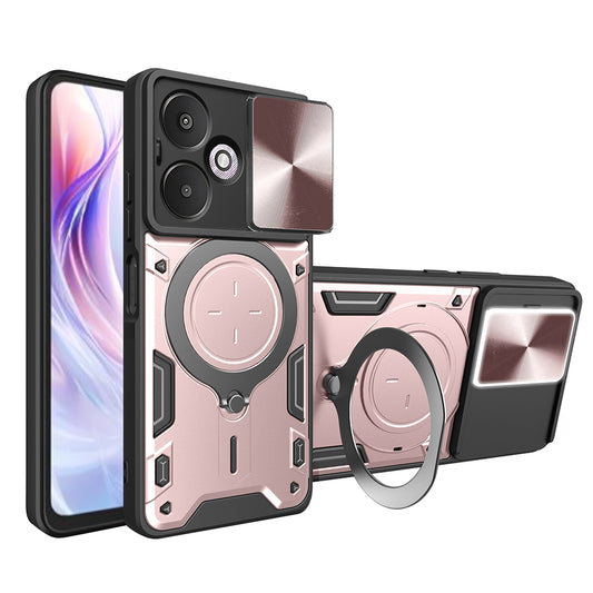 Hülle für Xiaomi Redmi 13C 5G, Techsuit, CamGuard Pro, Roségold