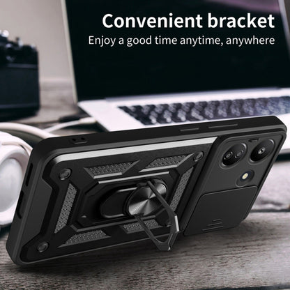 Hülle für Xiaomi Redmi 13C 5G, Techsuit, CamShield, Schwarz