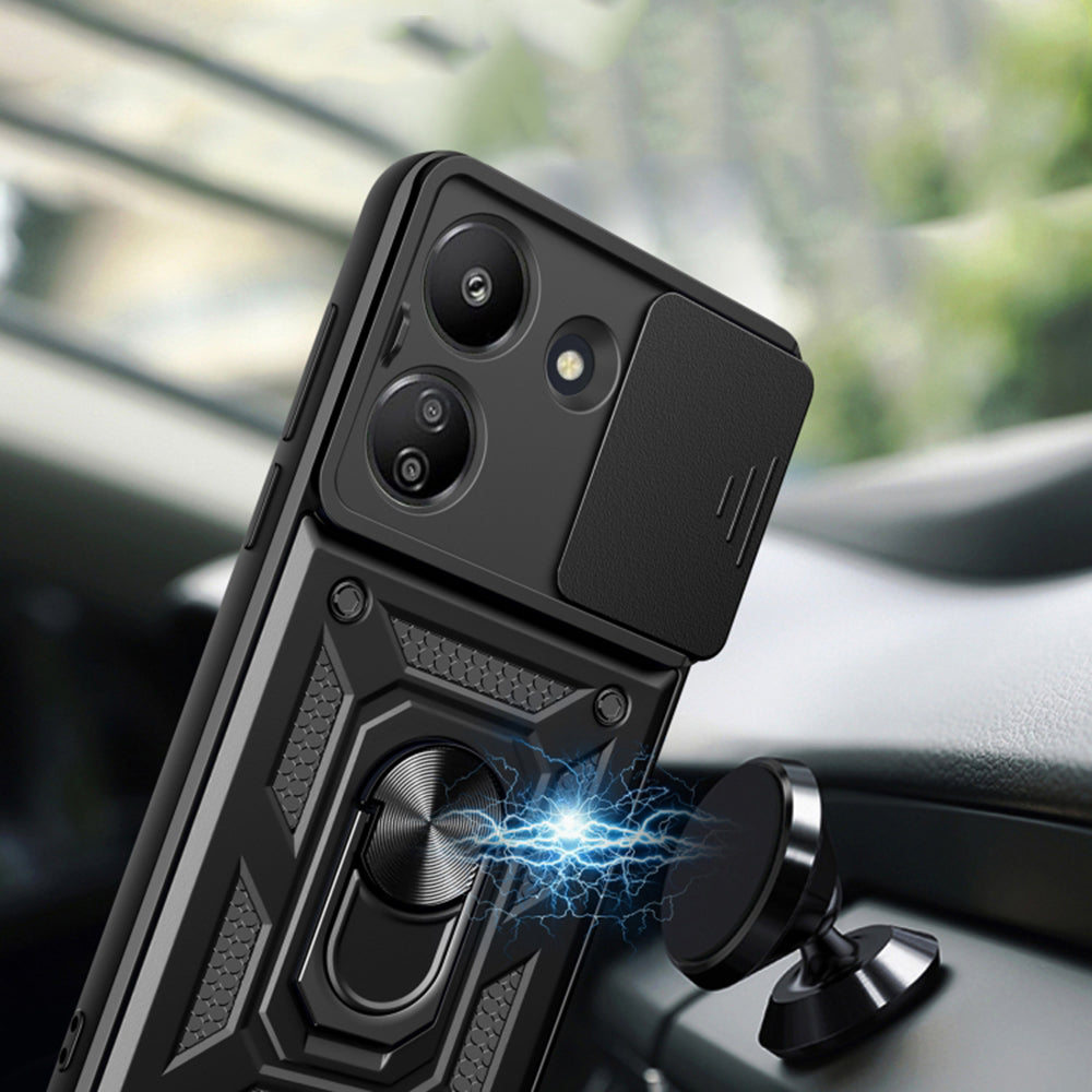 Hülle für Xiaomi Redmi 13C 5G, Techsuit, CamShield, Rosa