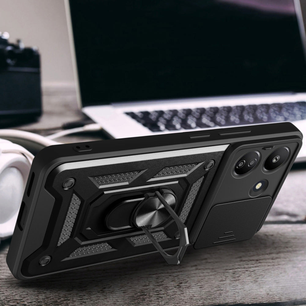 Hülle für Xiaomi Redmi 13C 5G, Techsuit, CamShield, Rosa