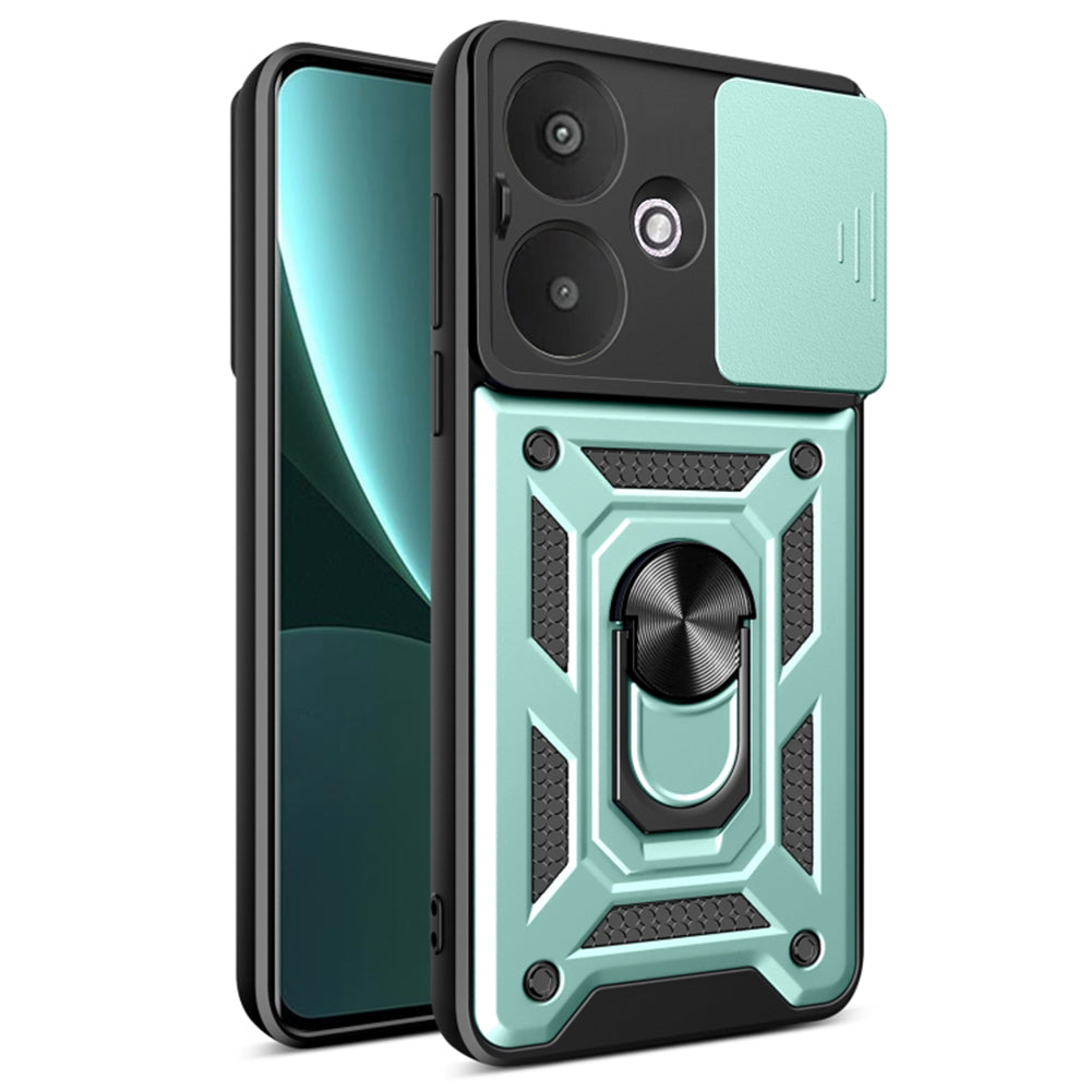 Hülle für Xiaomi Redmi 13C 5G, Techsuit, CamShield, Grün