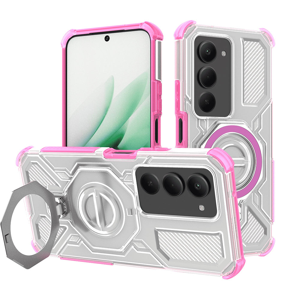 Hülle für Xiaomi Redmi 15 5G / 15 4G, Techsuit, Carbon Shield Pro, Rosa