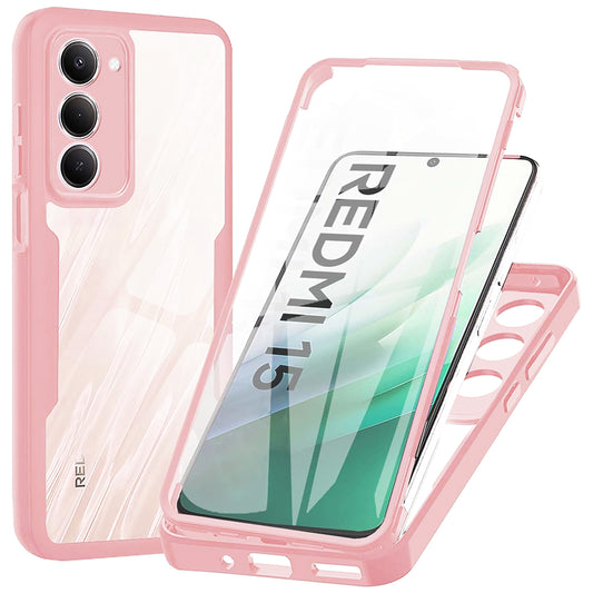 Hülle für Xiaomi Redmi 15 5G / 15 4G, Techsuit, ColorVerse 360, Rosa