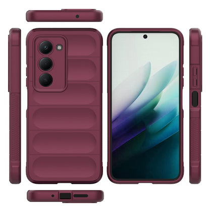 Hülle für Xiaomi Redmi 15 5G / 15 4G, Techsuit, Magic Shield, Weinrot
