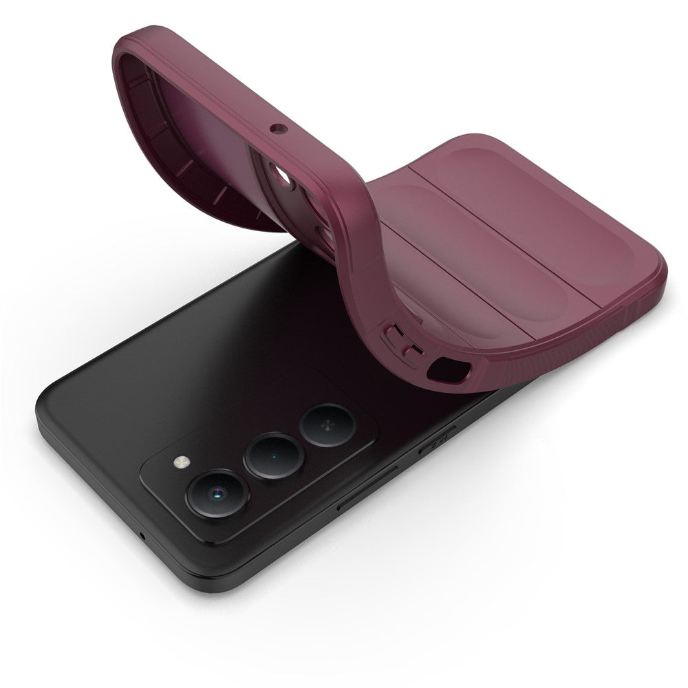 Hülle für Xiaomi Redmi 15 5G / 15 4G, Techsuit, Magic Shield, Weinrot