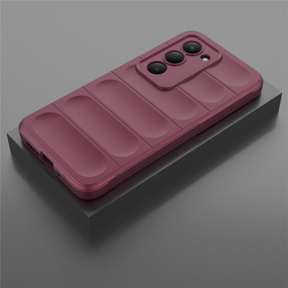 Hülle für Xiaomi Redmi 15 5G / 15 4G, Techsuit, Magic Shield, Weinrot